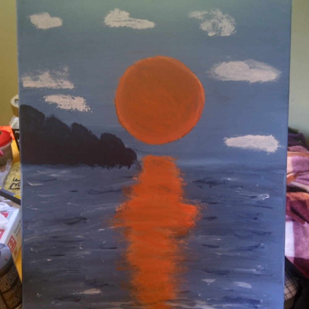 Sunset on the lake